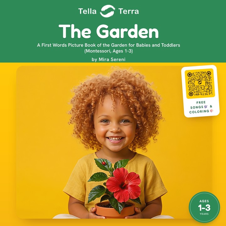 The front cover of The Garden, a Tella Terra picture book.