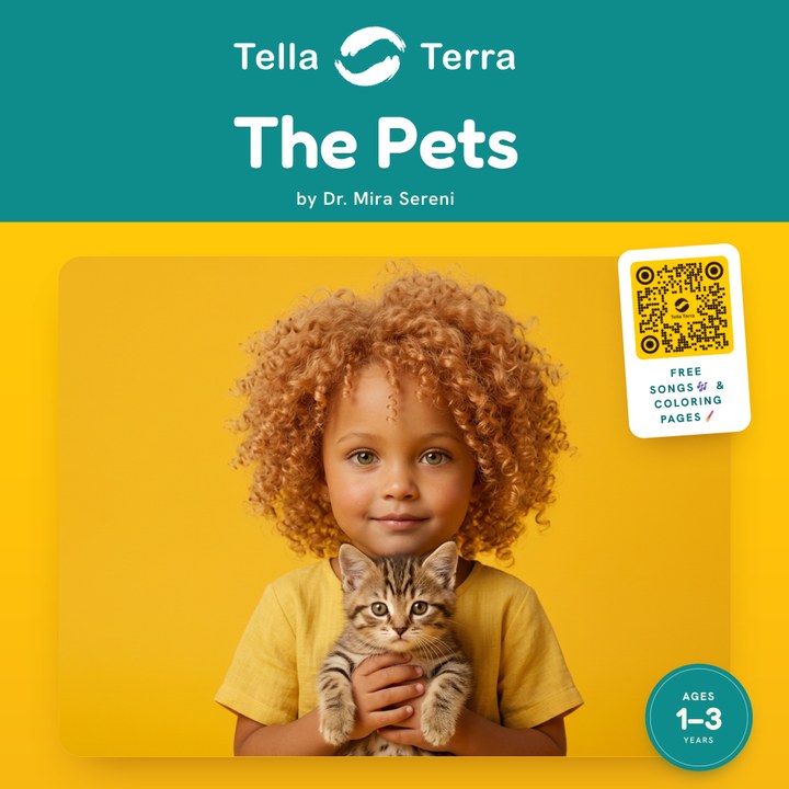 The front cover of The Pets, a Tella Terra picture book.